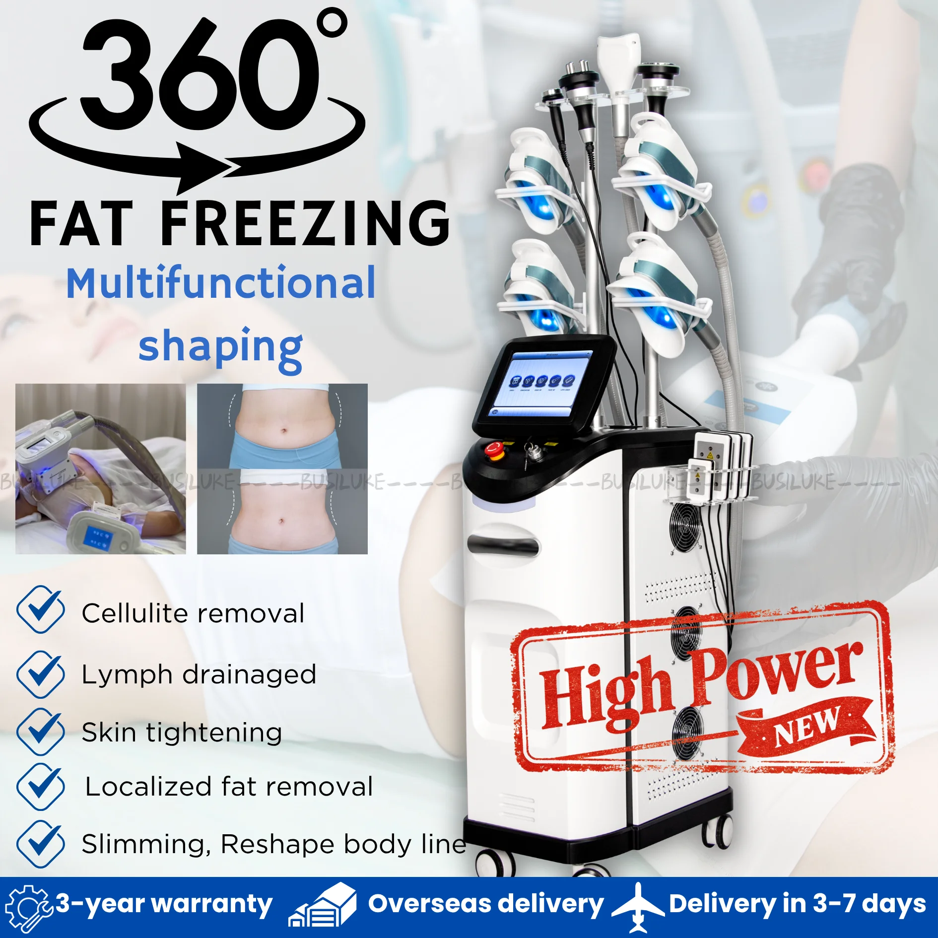 NEW MYO slim 360° Fat Freezing Body Slimming Machine Effective Weight Loss Cellulite Removal Vacuum Cavitation System Beauty