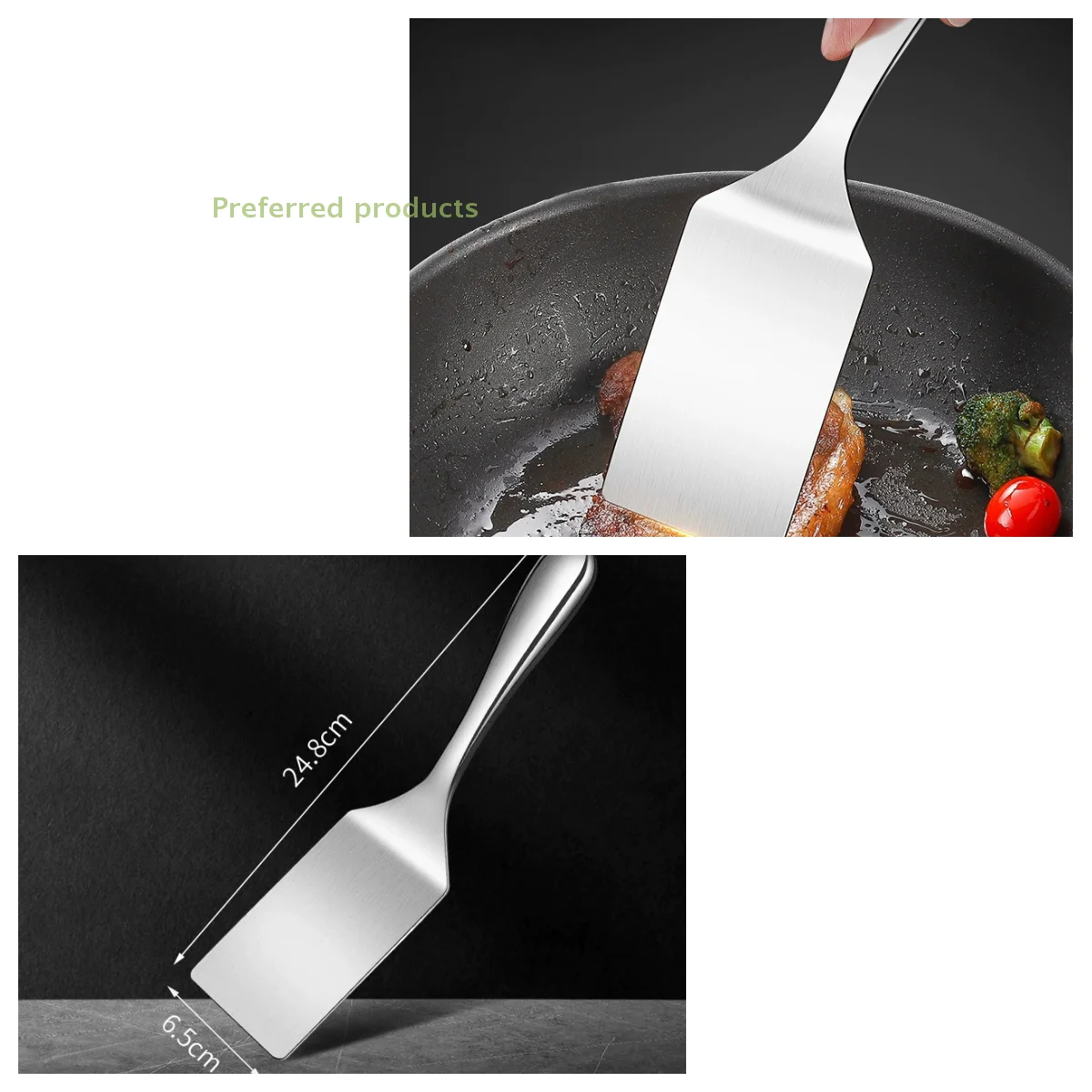 

1 шт., маленькая лопаточка из нержавеющей стали, токарный станок для гриля, маленькая лопатка для жарки из нержавеющей стали, умственная лопатка для приготовления пищи, лопаточка, токарный станок для гриля