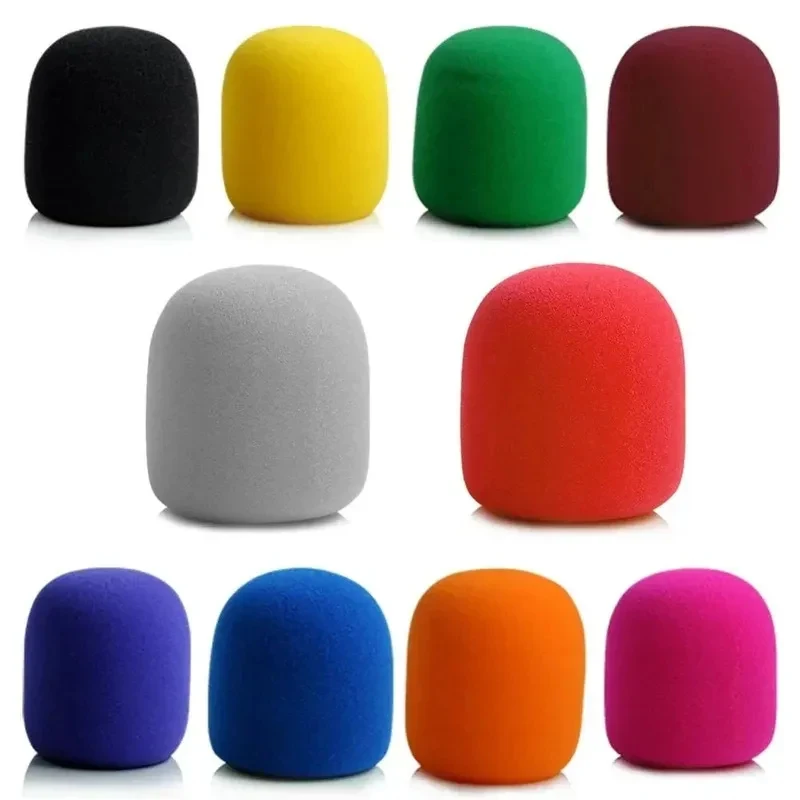 

1-20PCS Microphone Windscreen Foam Cover Thick Mic Covers Foam Mic Pop Filter for Studio Interview Karaoke DJ (10 Colors)