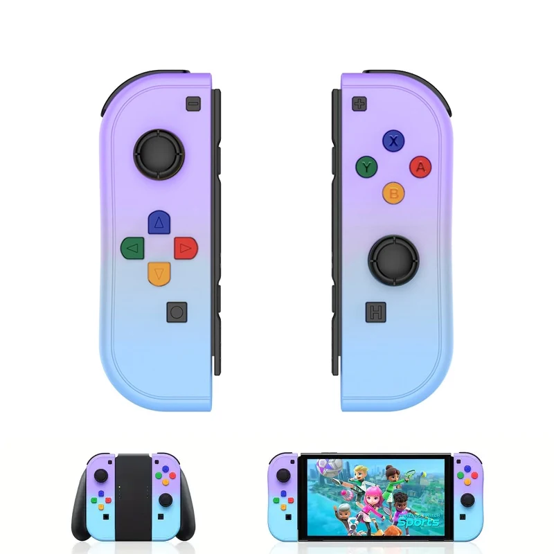 وحدة تحكم Joycon اللاسلكية للتحكم في التبديل مع عصا التحكم ذات الاهتزاز المزدوج ولوحة ألعاب لوحدات تحكم ألعاب الفيديو