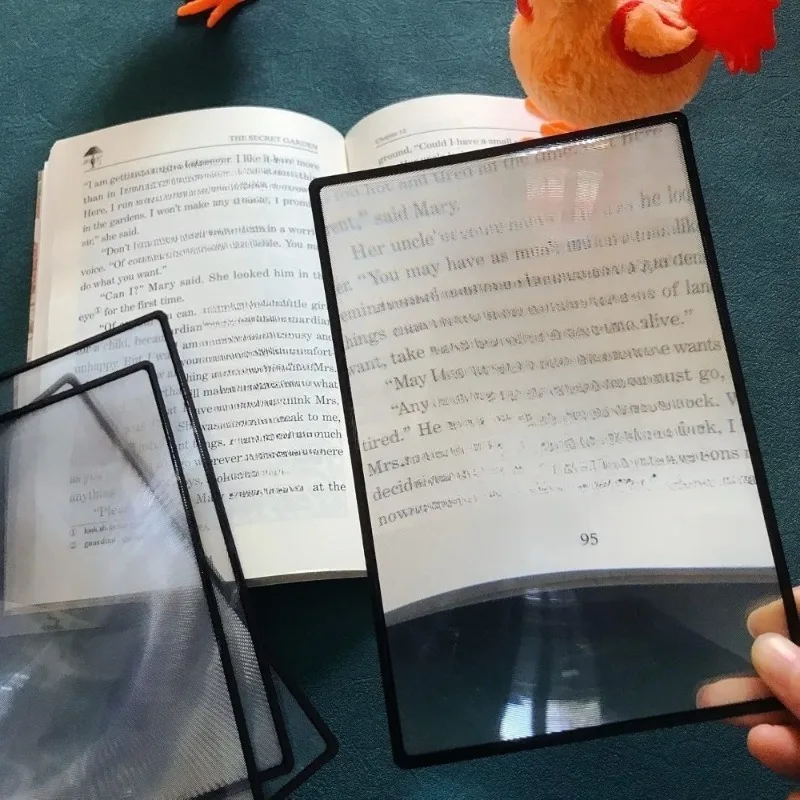 Bookmark Reader  Portable Transparent Page Magnifier for Low Vision Adults Ideal for Reading Books Magazines Newspapers and Maps
