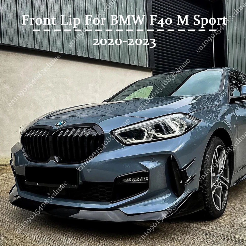 MP Style Front Bumper Splitter Lip For BMW 1 Series F40 118i 120d 128ti M Sport Hatchback 2020-2023 Diffuser Spoiler Body Kit