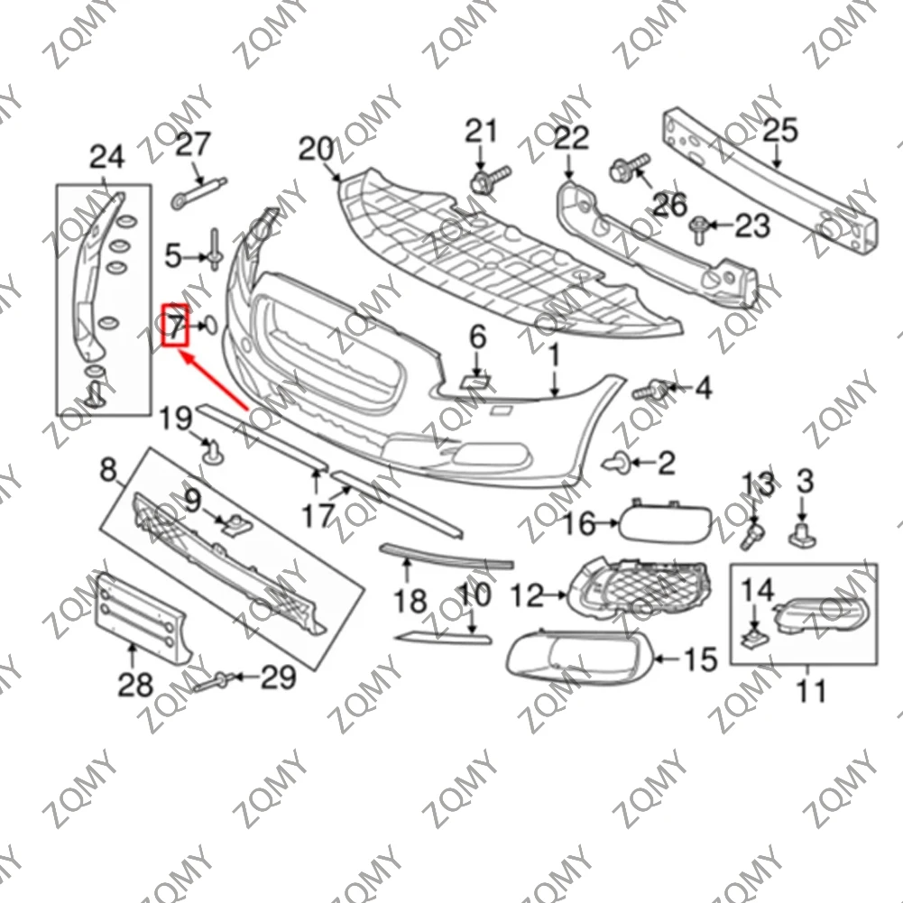 1pcs Car Front Bumper Trailer Hole Cover C2D5378XXX For Jaguar XJ 2010 2011 2012 2013 2014 2015 2016 2017 2018 2019