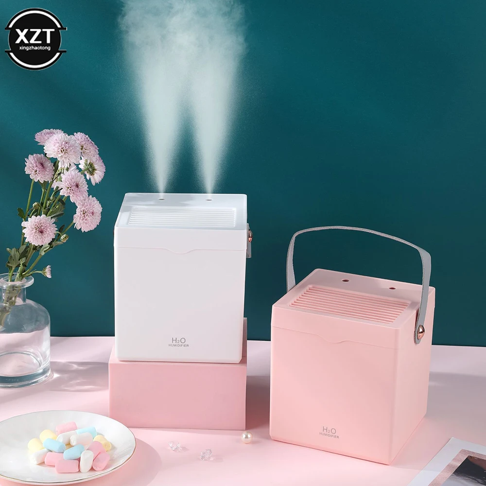 Double Nozzles 2000ML Air Humidifier wit handheld rope Humidity Display Large Capacity Aroma Oil Diffuser For Home Bedroom