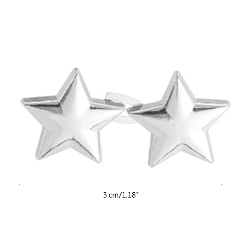 1set Adjustable Waist Buckle Star Shape Jean Pant Button Detachable Alloy Waist Tightener Clothing Accessories DIY Sewing Tool