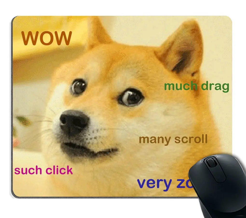 

Hot-Selling Funny Doge Painting Mouse Pads Comfortable Gaming Mousepad Mouse Mat Keyboard Mats Desk Pad Mousepads 22x18cm