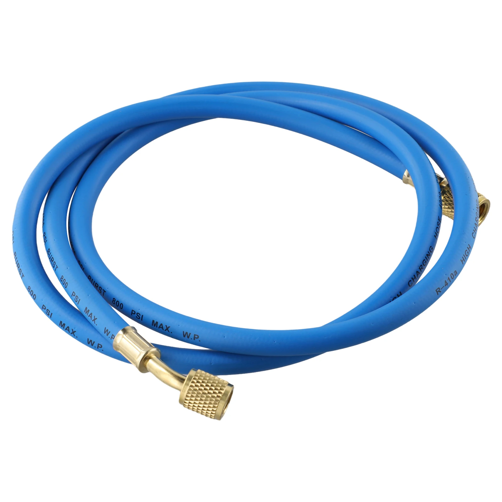 Standard Refrigeration Charging Hose 4 92Ft with 1/4 to 5/16 SAE Thread Working Pressure 800PSI HVAC Hose with Knurled Coupler