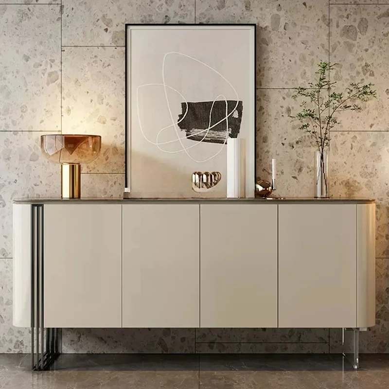 

Легкий роскошный итальянский минималистичный входной шкаф с дверью, шкаф для обуви, встроенный шкаф с краями цельного дерева