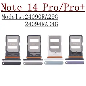Bilashmart Sim Card Tray Adapter Xiaomi Redmi Note 14 Pro 5G Note 14 Pro+ Plus SIM Card Holder Card Reader Connector Parts