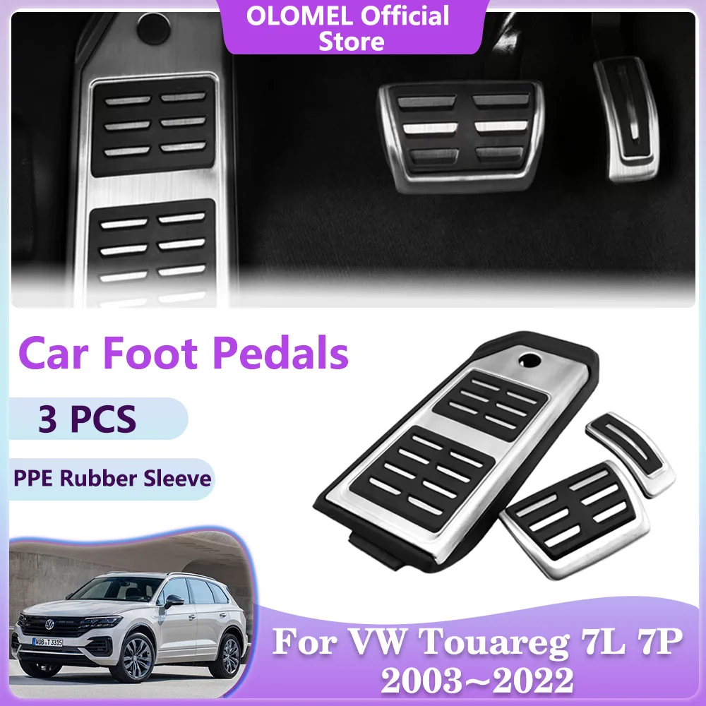 Brake Foot Pedals for Volkswagen VW Touareg 7L 7P Audi Q7 Q8 Porsche Cayenne Macan Car Accelerator Pedal Pads Interior Acessorie