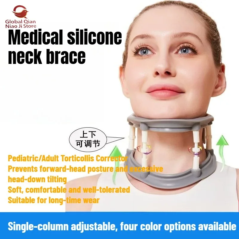 Cervical Collar for Neck, Summer‑Use Anti‑Hunching Neck Posture Corrector, Household Physical Therapy Neck Support