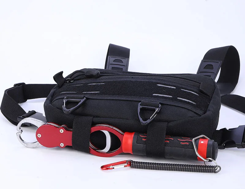 Angeln Brusttasche für Männer, Molle Taktische Weste Rucksack mit Hüftgurt Outdoor Klettern, Camping, Wandern Reisen Ausrüstung Aufbewahrung – Detail 14