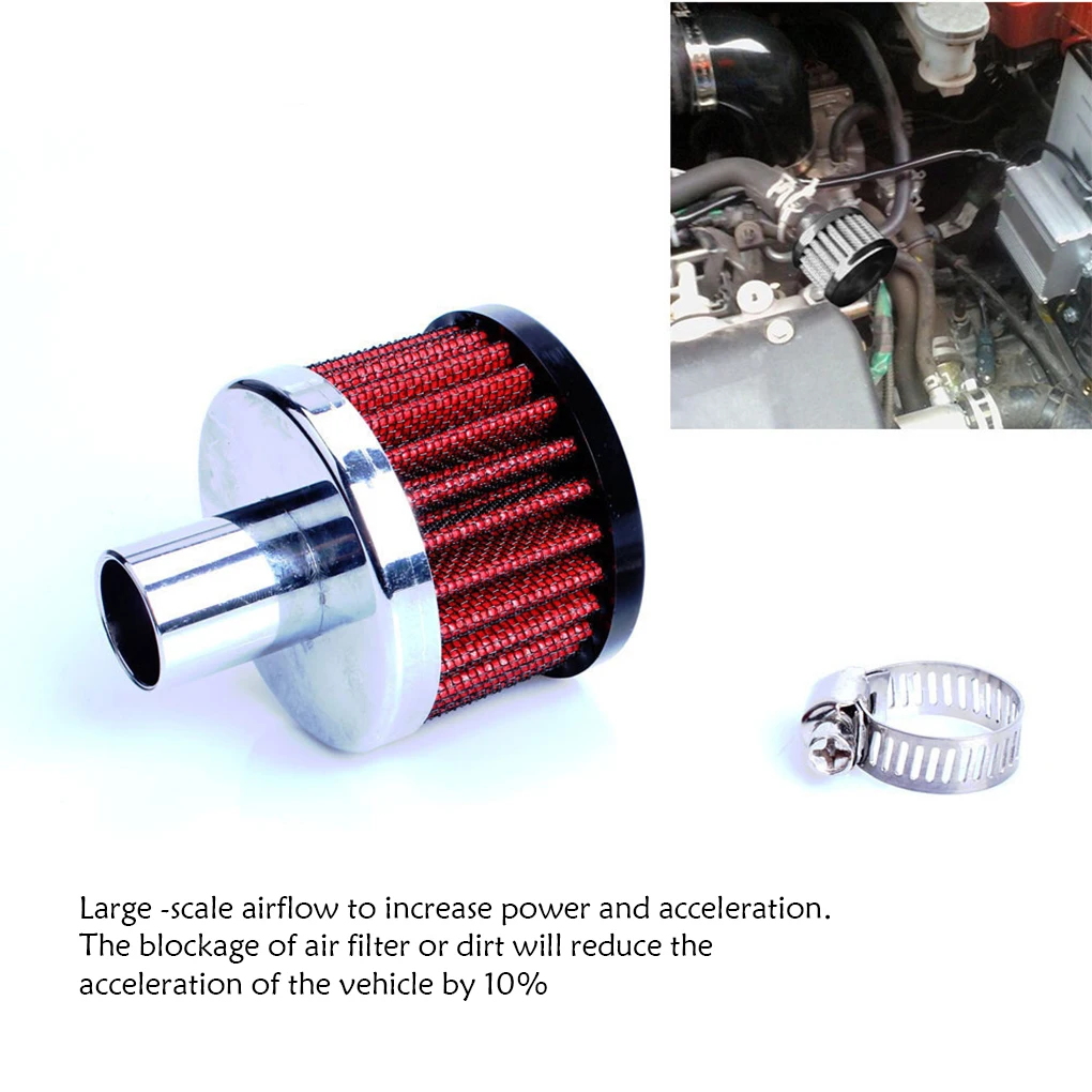 Car Air Filter Portable High Flows Crankcase Vent Cover Professional Mini Breather Filters Automobiles Filters for Motorcycle