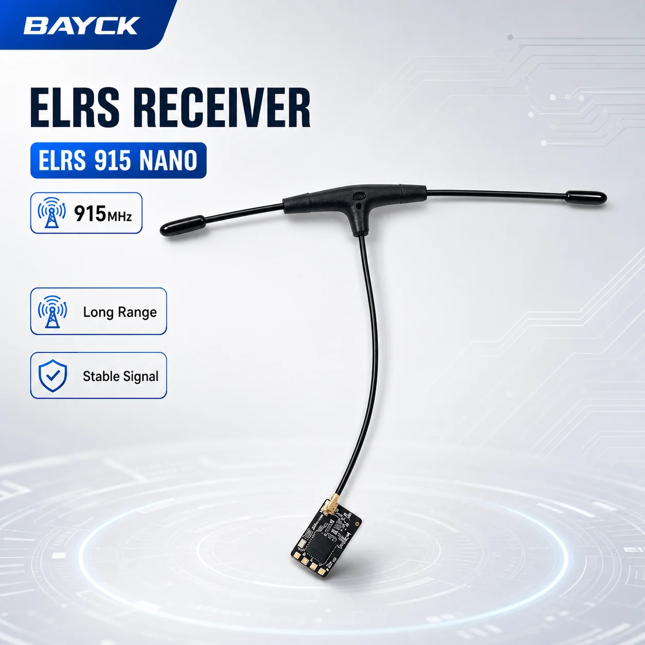 BAYCK ELRS 915 Nano ELRS Receiver 915MHz T Type Antenna For FPV Drone RC Aircraft Racing Quadcopter DIY Build Spare Part For RC