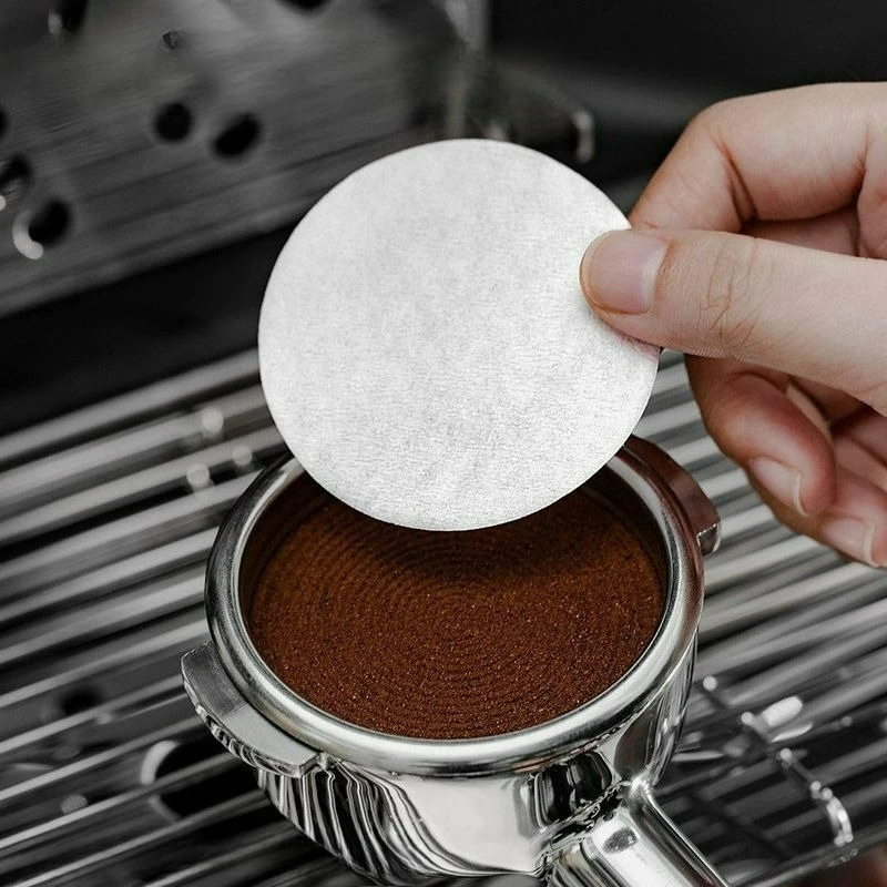 300pcs Round Espresso Coffee Filters,Unbleached Puck Screen Portafilter Paper Filters Compatible with Espresso Coffee Maker