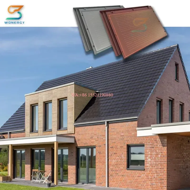 wmwmnu for High Quality Home Roof Solar Panel Tile Curved Monocrystalline Silicon Photovoltaic 30w Solar Tiles