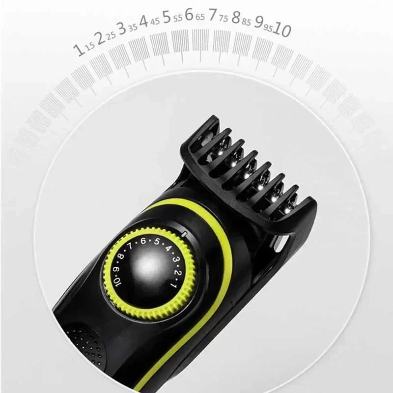 Haarschneider Kemei KM-696 Multifunktionaler Trimmer für Männer Elektrorasierer für Herrenrasierer Nase 5-in-1 Professioneller Trimmer – Detail 2