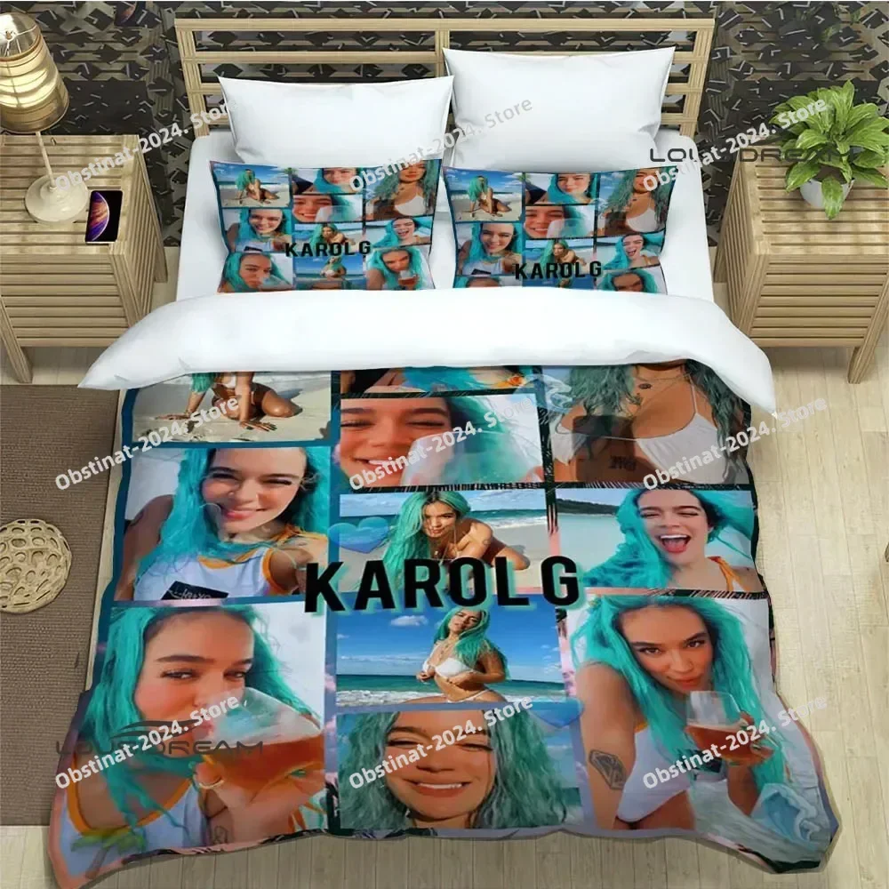 Karol G Fashion printed Bedding Sets exquisite supplies set duvet cover bed comforter set bedding set luxury birthday gift