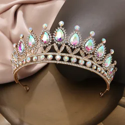 Custom Color 15*6.5cm Princess Tiara Weeding Crown and Flower Decoration Tiara or Cake Decoration Crown