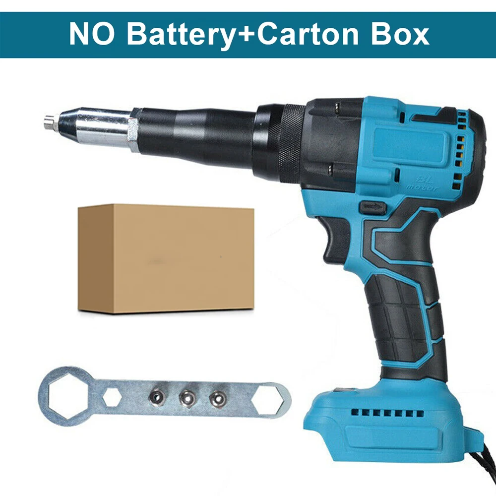 720W 20000N Borstelloze Elektrische Klinknagel Pistool Power Tool Draadloze Klinknagel Moer Pistool Auto Klinken Voor Makita 18V batterij Pin