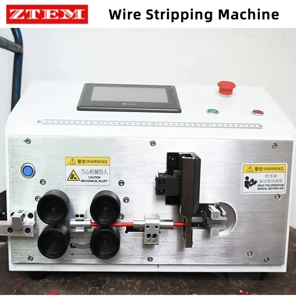 

ZTEM Wire Stripping Cutting Machine 6-16mm2 Wire Bending Stripping Peeling Tools Cord and Cable BV BVR Wire Processing Equipment