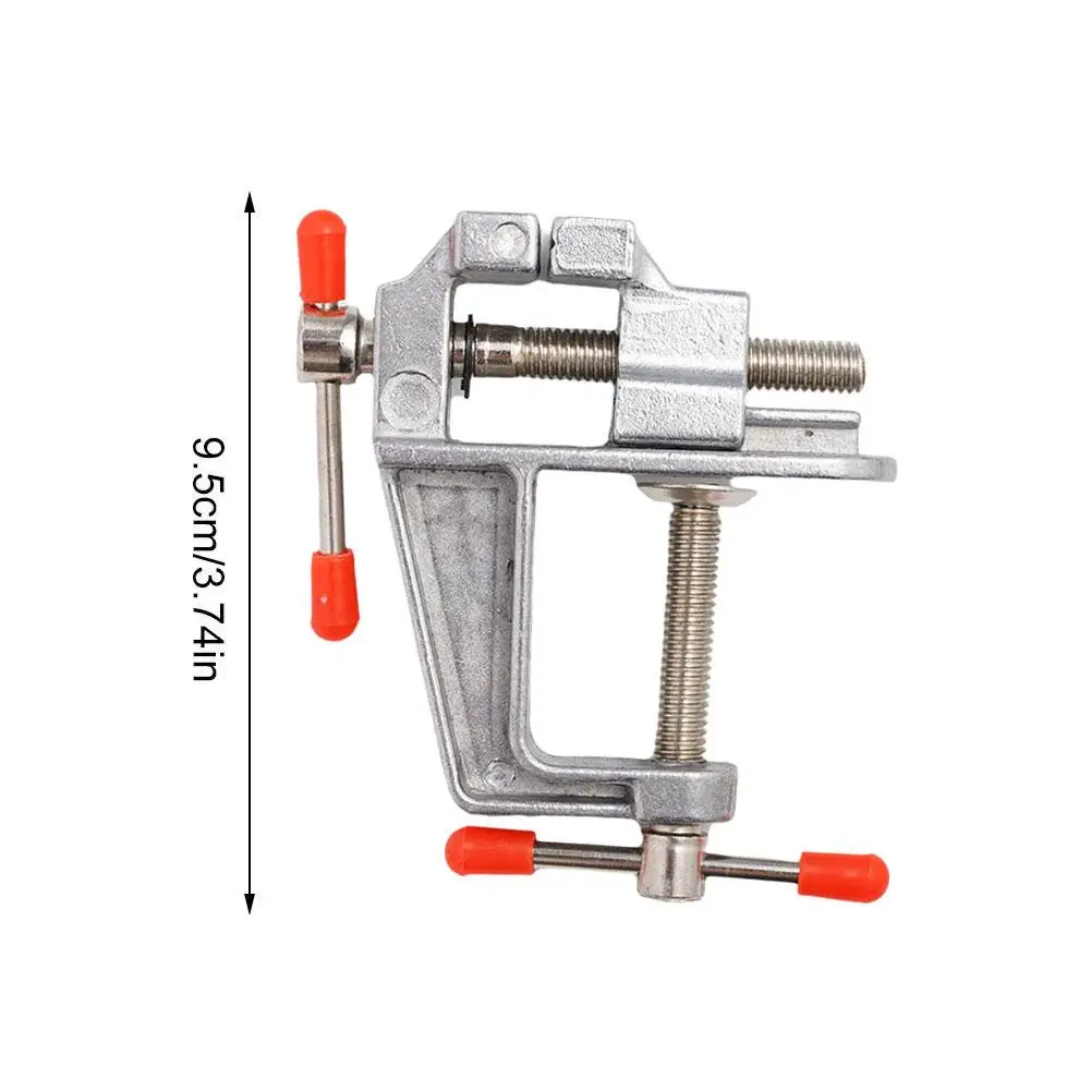 Aluminium Alloy Table Bench Clamp Vise Multi-functional Bench Vise Table Screw Vise for DIY Craft Mold Fixed Repair Tool