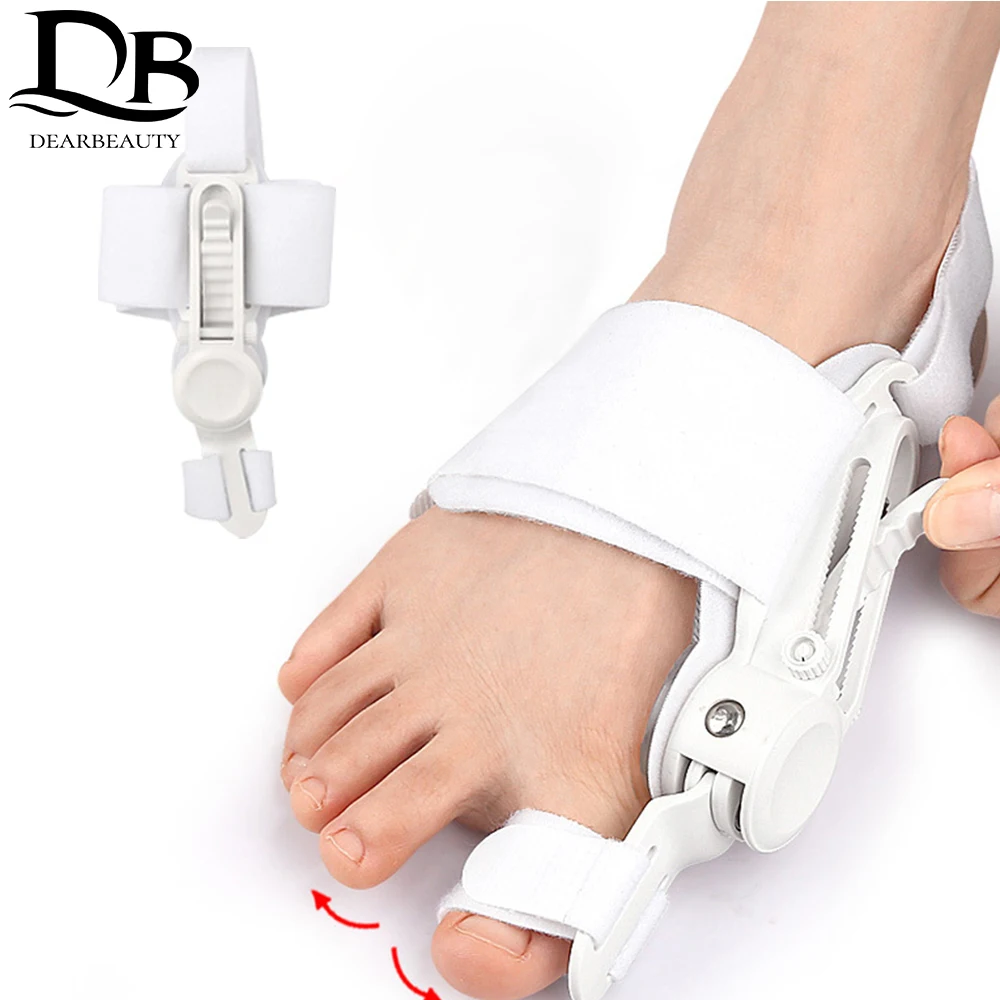 Hallux Valgus Corrector Thumb Straightener Adjustable Bunions Toe Foot Finger Separator Pain Relief Foot Care Day And Night Use