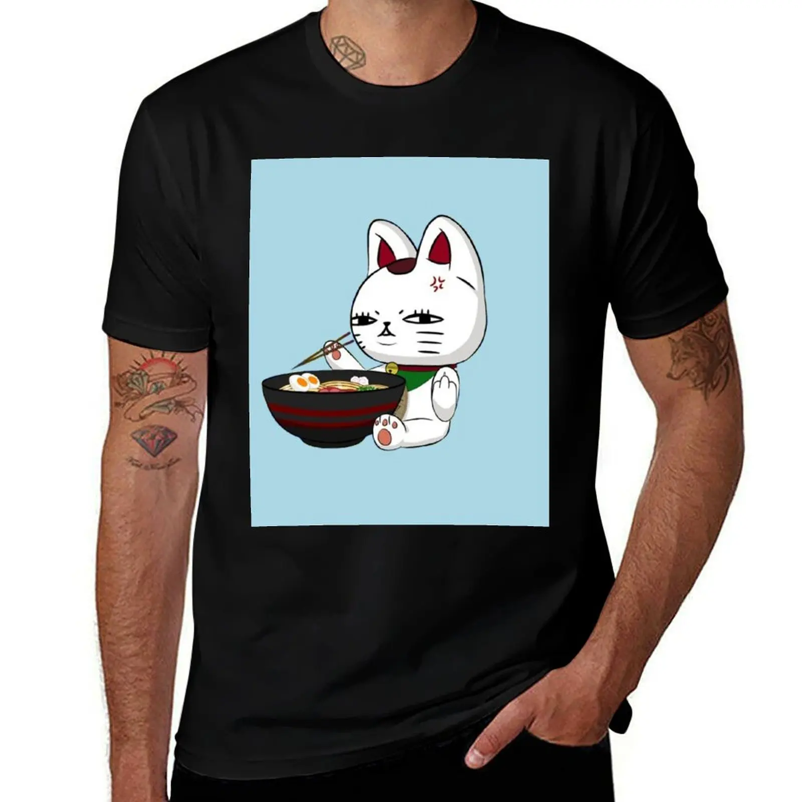 

Turbo Granny Cat - Anime Chibi Art T-Shirt cotton t shirts man 100% T-Shirt