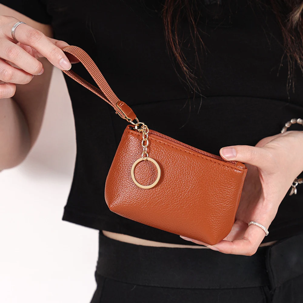 새로운 다기능 지갑 PU 가죽 단색 클러치 백 지퍼 파우치