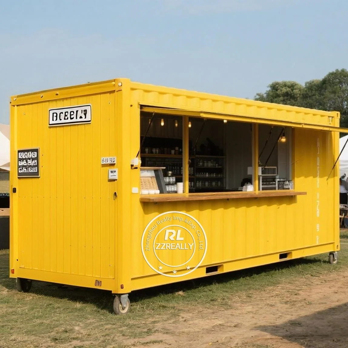 Container bar 20FT Container Coffee Shop Bar Fast-food Restaurant Convenience Store Kiosk Booth