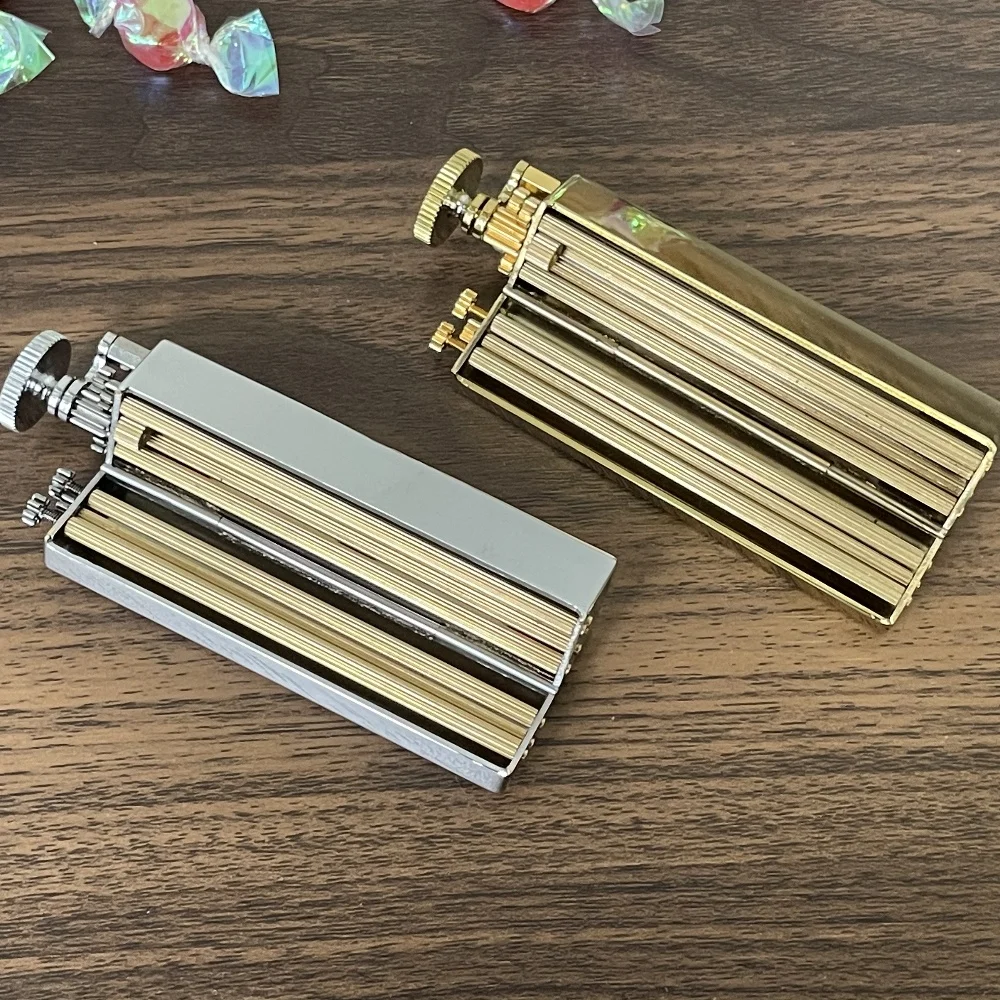 φ6mm Classic Solid Brass Fine Cigarette Rolling Machine Smoke Hand Manual slim Tobacco Roller Handmade Can Fit 70mm Rollie Paper