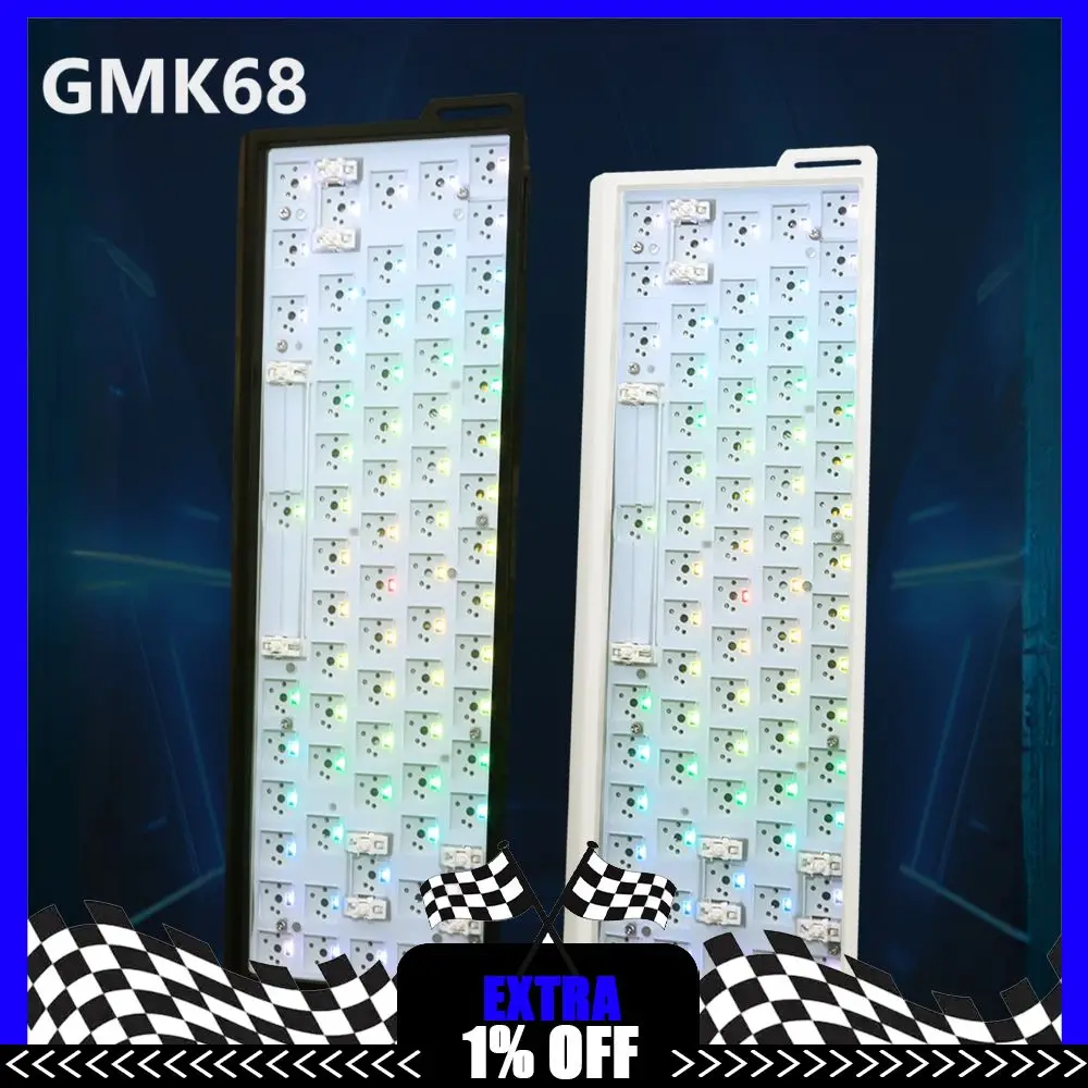 ZUOYA GMK68 メカニカルキーボードキット 3モード ホットスワップ RGB ゲーミングキーボード DIYキット カスタマイズ サンドイッチコットン ゲーマーキーボードキット