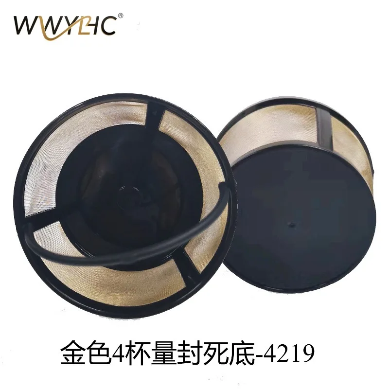 

Suitable for Coffee Machine Filter, Round 304 Golden Tea Separation Filter 4 6 8 10 Cups