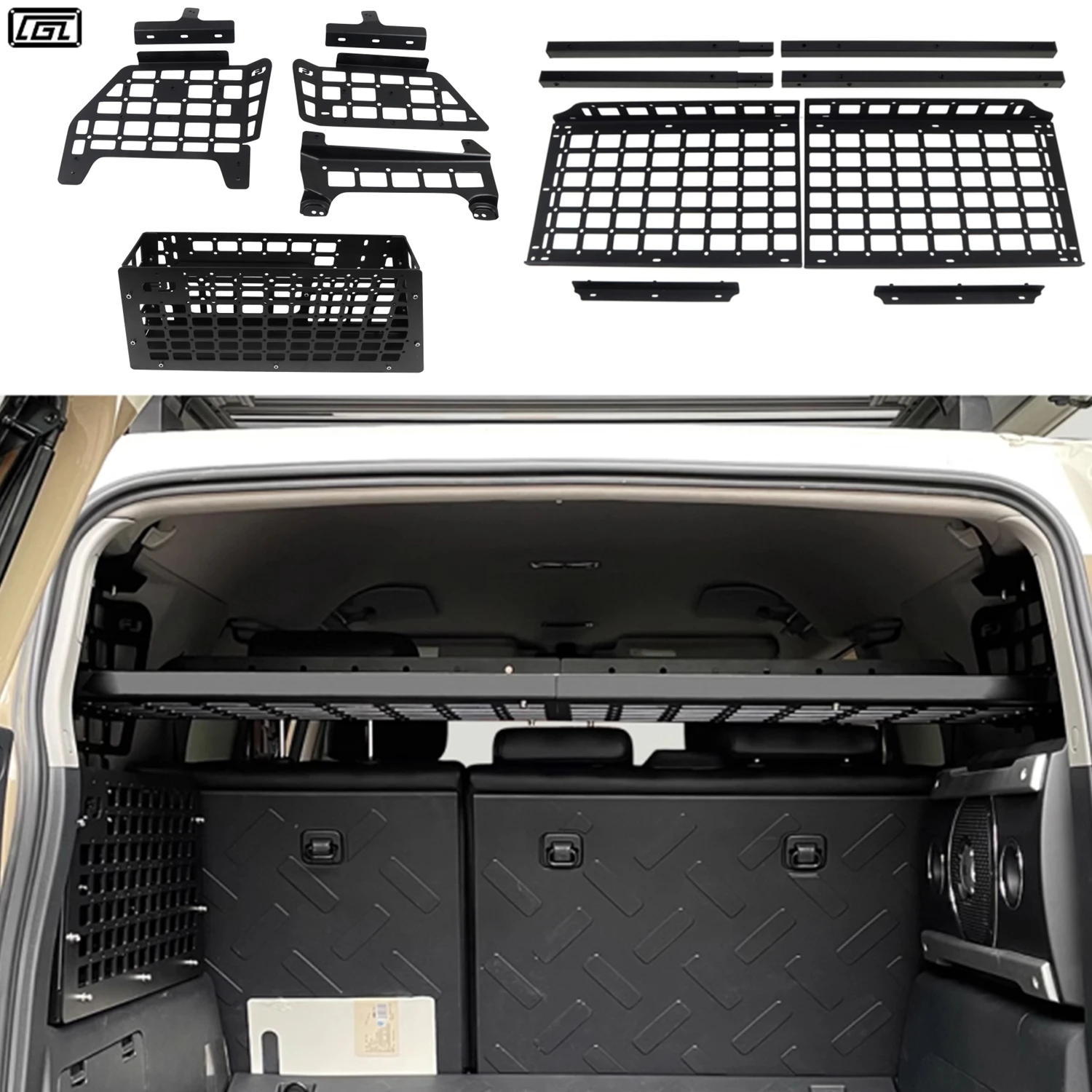 CGZ Molle パネル トヨタ FJ クルーザー 2007-2023 リアブーツトランク