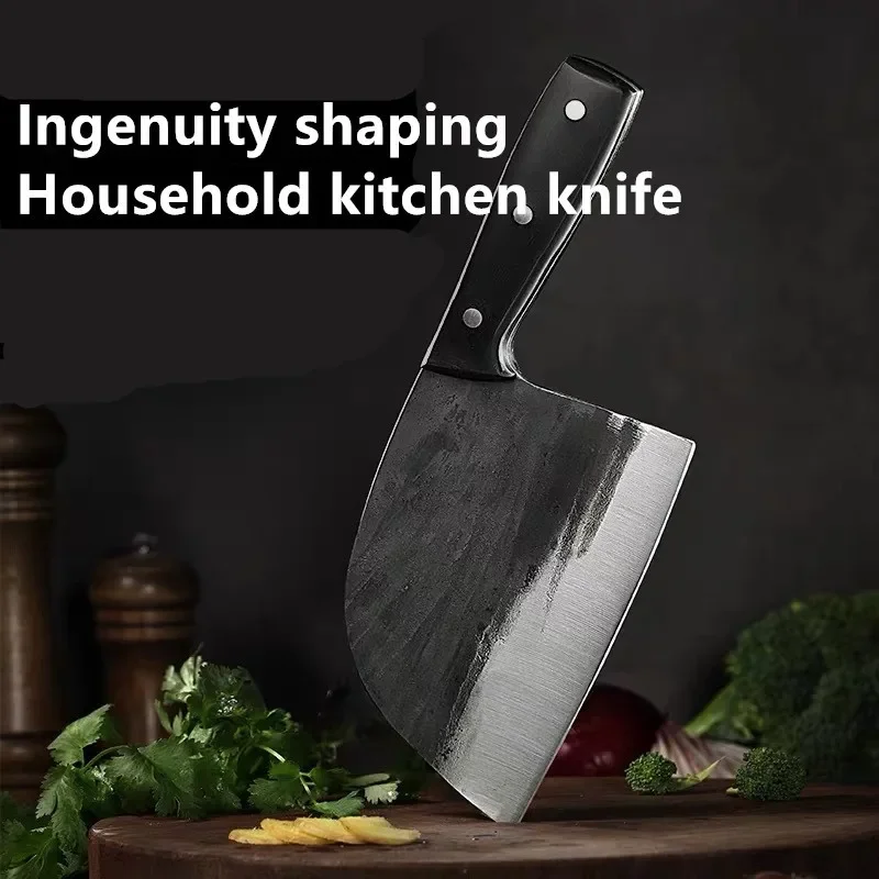 

High Carbon Butcher Knife Hand Forged Stainless Steel Chef's Kitchen Knife Professional Cleaver Cooking Tool