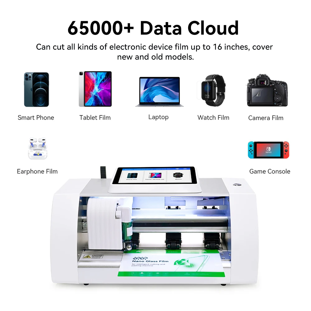 U8-310 Automatic Hydrogel Film Cutter Plotter High Precision QR Code Auto Adjustment System for Mobile Phones, Tablets & Watches