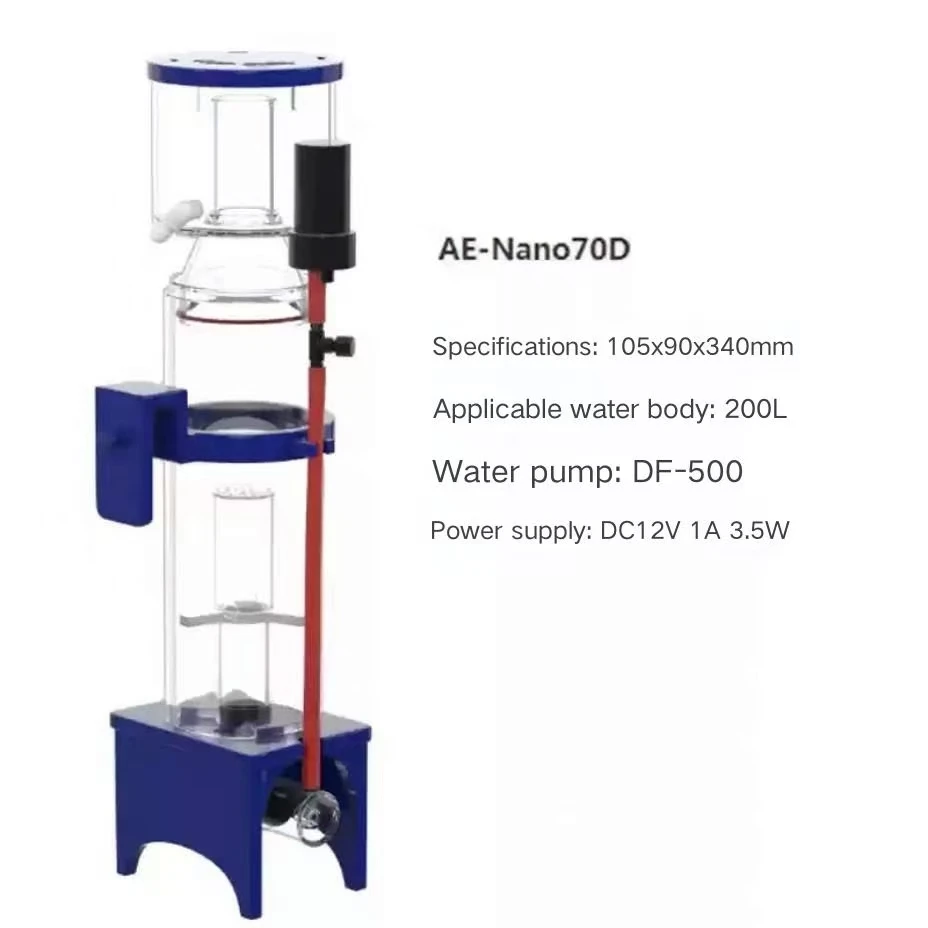 AQUA EXCEL NANO 40D 50D 70D Small Protein Skimmer for Fish tank Aquarium Built in Protein Skimmer  Small seawater tank filter