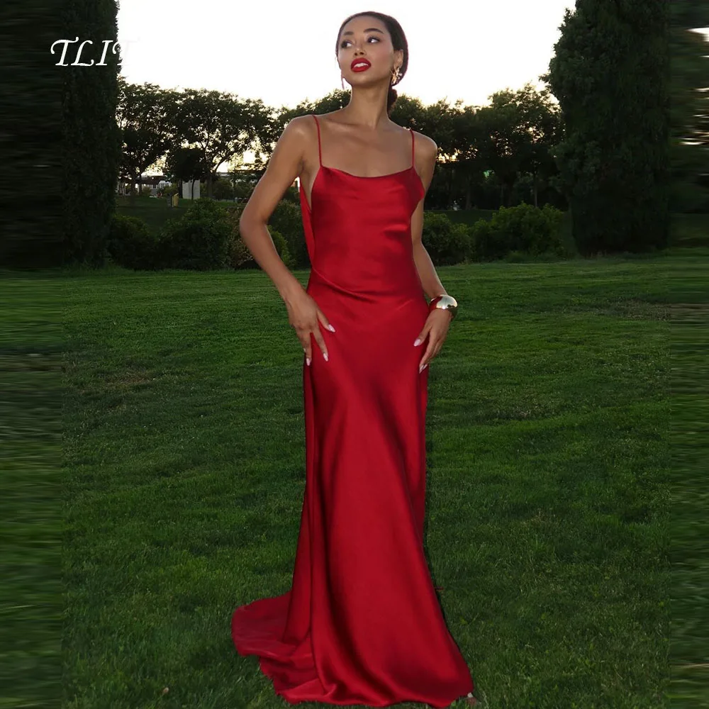 TLIT Elegant Silk-Like Mermaid Evening Dresses Strapless Prom Gowns Customized Party Dresses Customized vestidos de fiesta