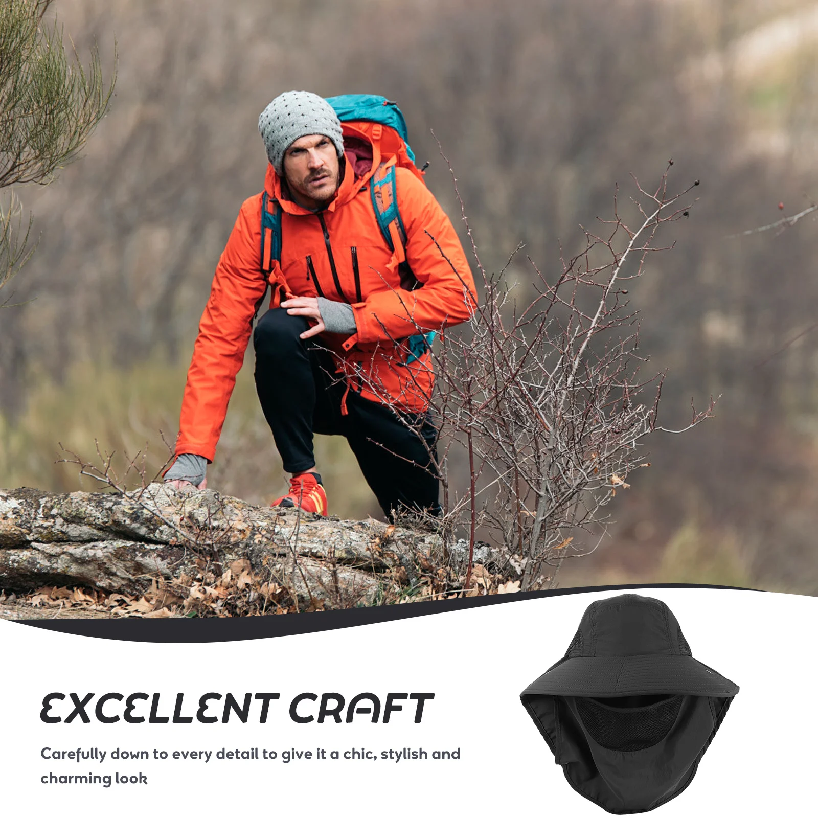 

Breathable Mask Design Bucket Hat Unisex Summer Sun Hat for Men Women Fishing Hiking Travel Beach Fishing Caps