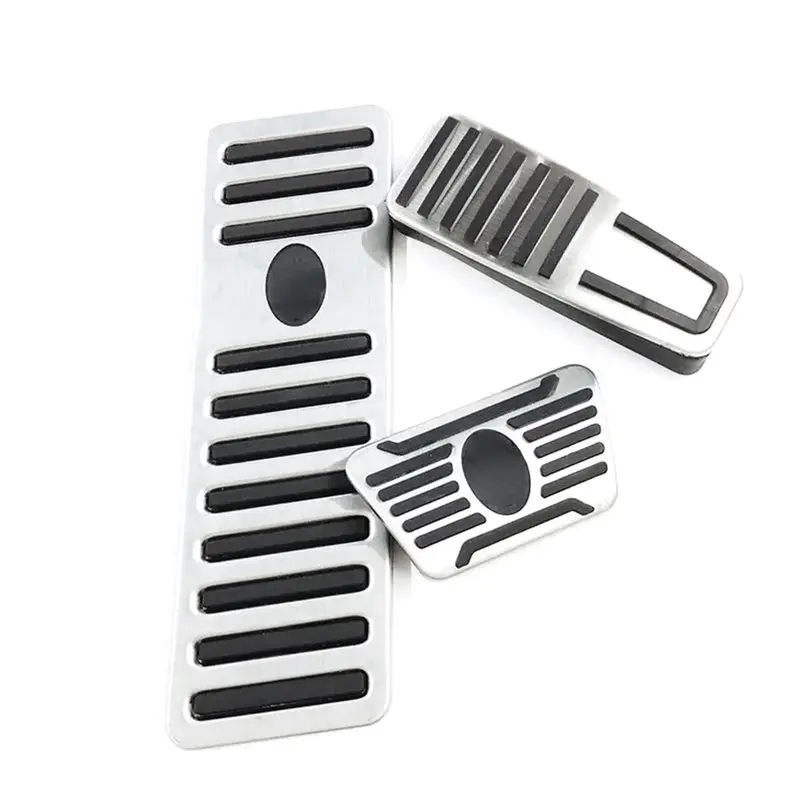

M46K-Car Footrest Pedals Stainless Steel Fuel Gas Brake Pedal Plate Pad For Ghibli Levante Quattroporte 2014-2017