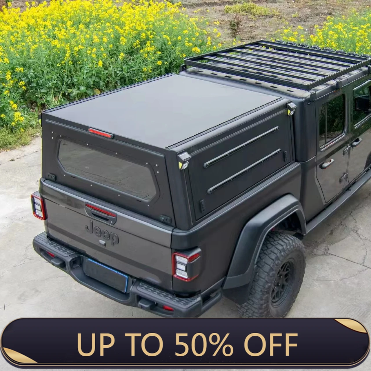 

Deren High QualitAluminum Waterproof 4x4 Pickup Truck Canopy for Tacoma Isuzu Silverado and NP300 Steel Truck Topper