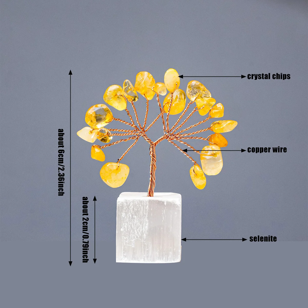 Ensemble de Base en cristal d'arbre en cristal naturel, 12 pièces, Selenite, spécimen de vie, décoration de la maison, ensemble de cadeaux de noël et d'halloween