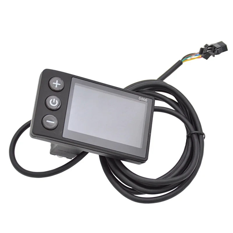ABHZ-S866 24 فولت/36 فولت/48 فولت دراجة كهربائية عرض S866 شاشة LCD متر Ebike السلطة بمساعدة سكوتر لوحة التحكم لوحة القيادة #4