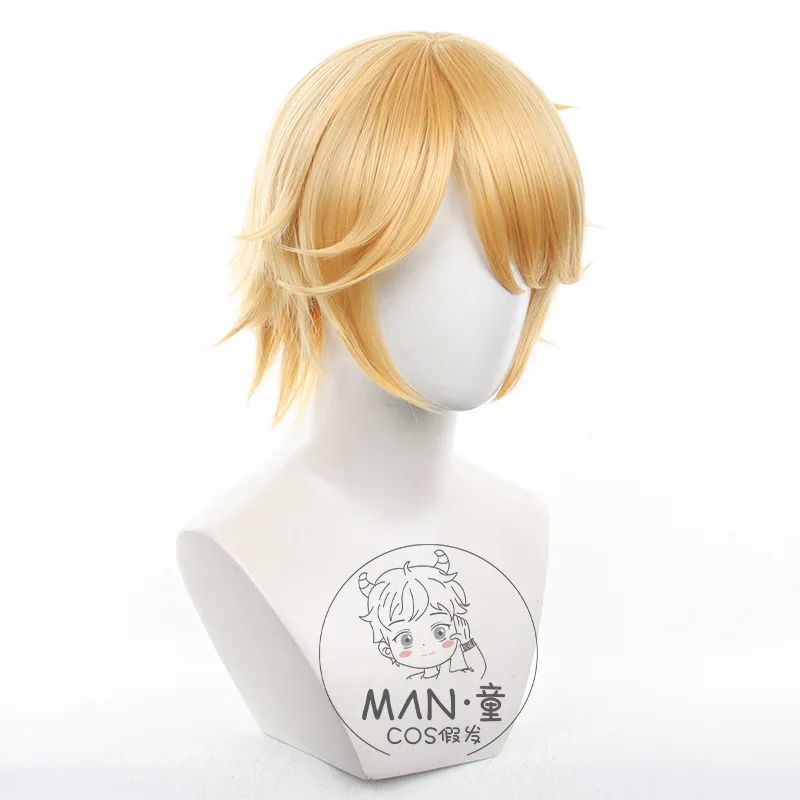 Identity V Postman cosplay wig flipped up short hair simulation scalp Halloween gift