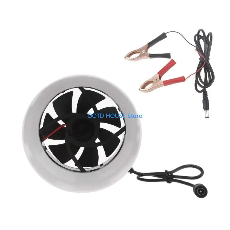 103A 4.3 بوصة 12 فولت تدفق التهوية مروحة العادم مراوح المنزل مضمنة الأنابيب القناة النازع