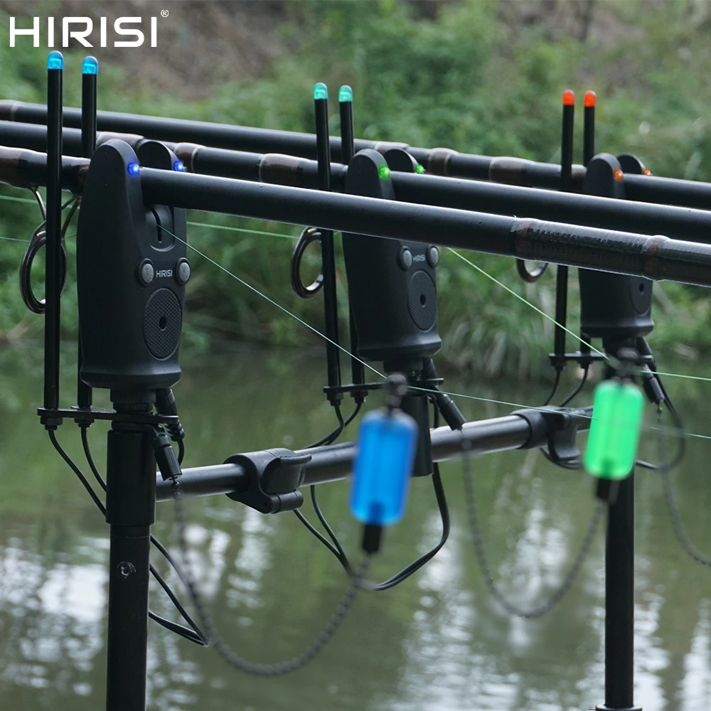 

Hirisi Wireless Carp Fishing Alarm Set Waterproof, Fishing Bite Alarms Fishing Bite Indicator S5Ⅱ Fishing Accessories