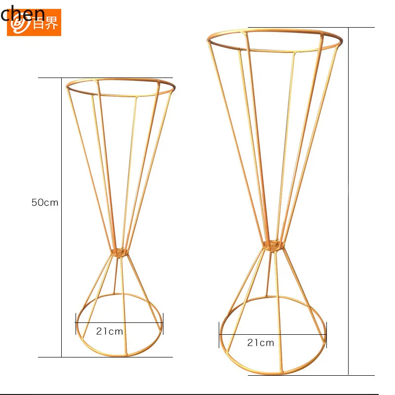 

HXL Iron Table Flower Holder Flower Stand for Wedding Decoration and Aisle Arrangement