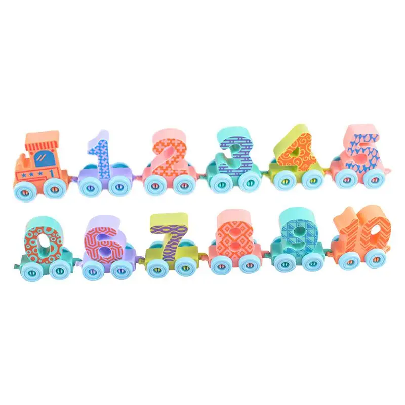 

Number Train Set Building Blocks Train Set Educational Toys Toddler Games Fine Motor Skills Math Game Building Set Preschool