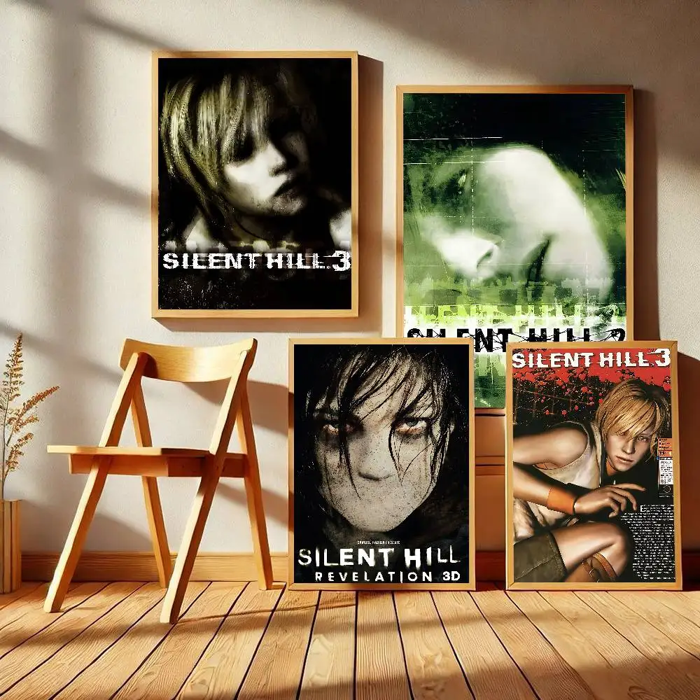 Thrilling Game S-Silent Hill Whitepaper Poster HD Quality Poster Wall Art Painting Study Room Wall Decor