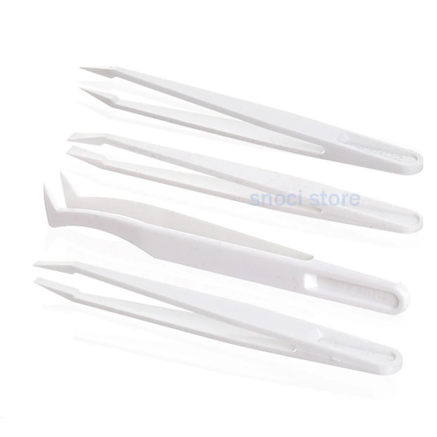 Western Blot Plastic Flat Tip Tweezers, Anti‑Static Non‑Magnetic Lab Forceps Flat‑Head Tweezers for Lab Membrane Sample Handling